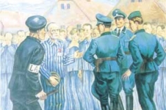 Ojciec Maksymilian zgłasza się na śmierć w zamian za Franciszka Gajowniczka